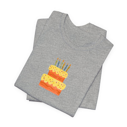 Birthday Cake Graphic T-Shirt