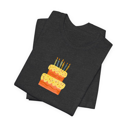 Birthday Cake Graphic T-Shirt