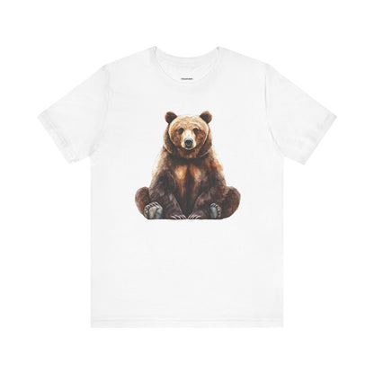 Grizzly Bear Sitting Graphic T-Shirt