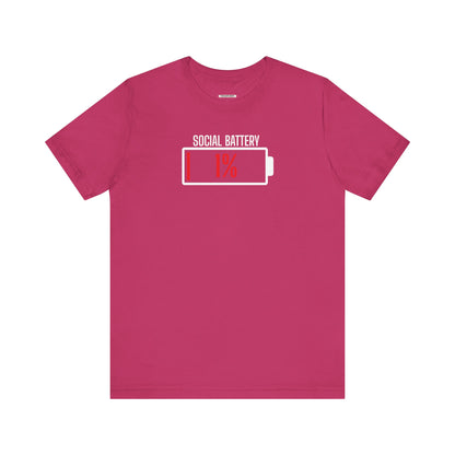 Social Battery 1% Graphic T-Shirt