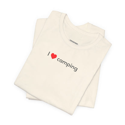 I Love Camping Minimalist Style T-Shirt