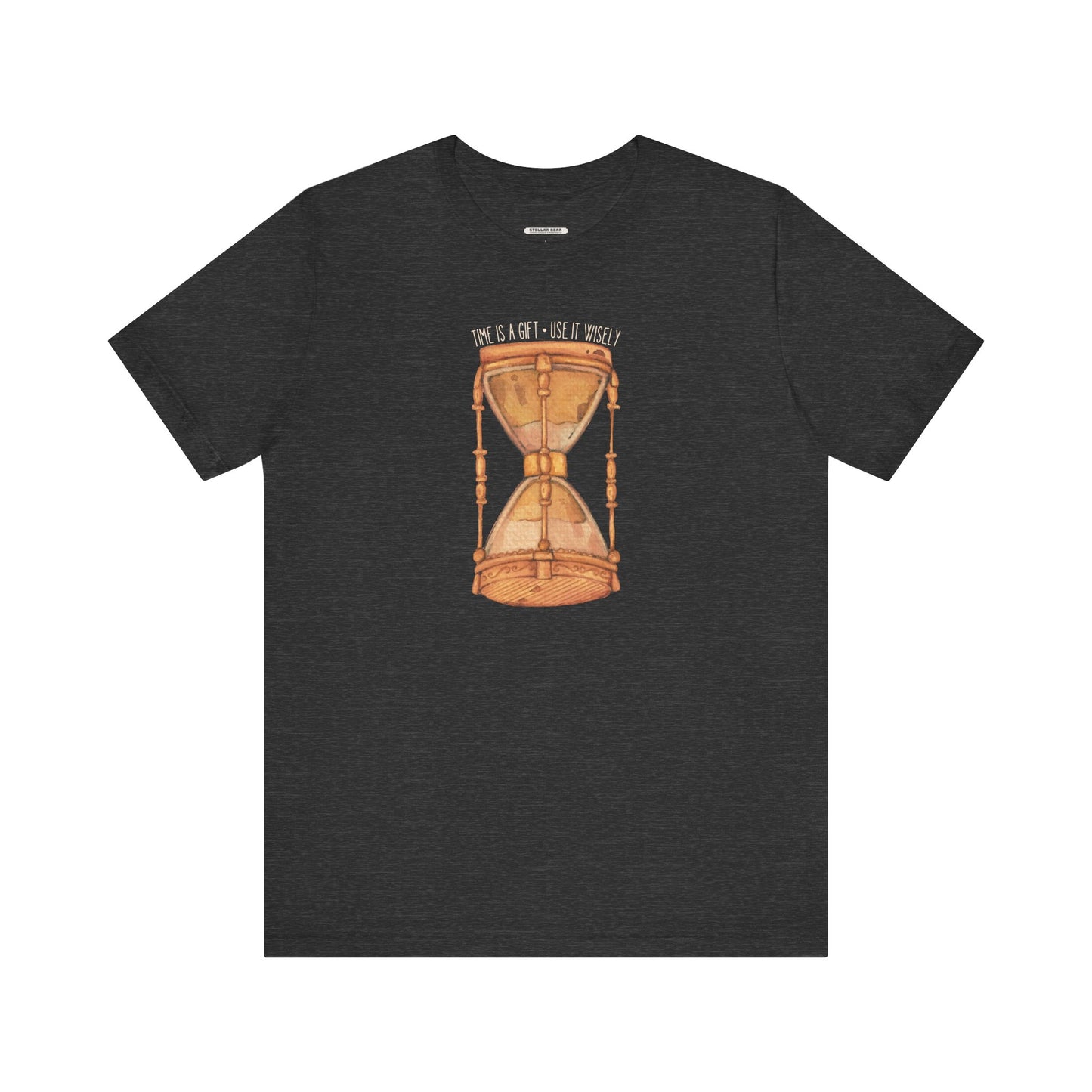 Time is  Gift, Use It Wisely Hourglass Vintage Objects Graphic T-Shirt