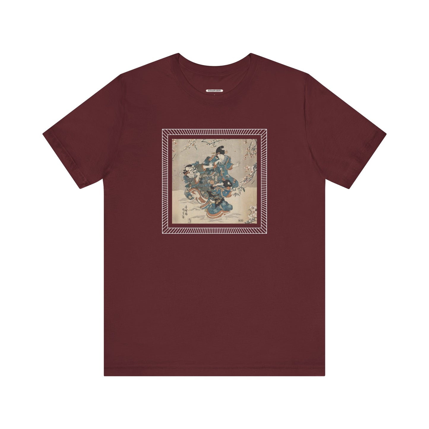 Snowball Fight 1830 Vintage Graphic T-Shirt