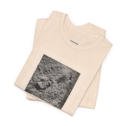 First Step on the Moon Buzz Aldrin 1969 Vintage Graphic T-Shirt