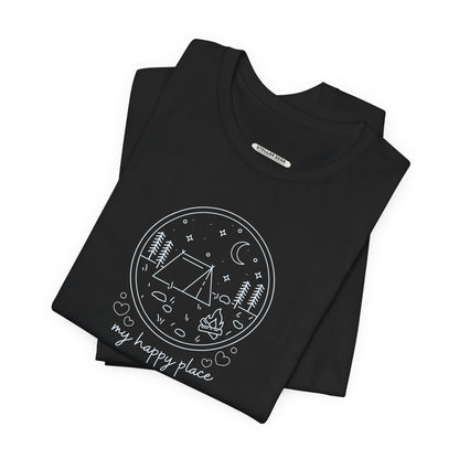 My Happy Place (Camping) Graphic T-Shirt