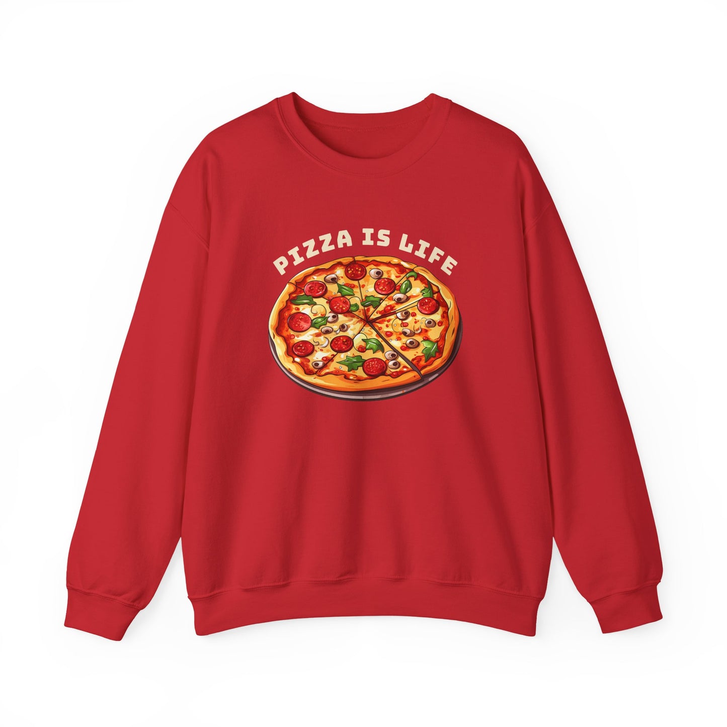 Pizza is Life Graphic Sweatshirt