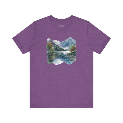 Life's Better at the Lake, Fall Trees Graphic T-Shirt