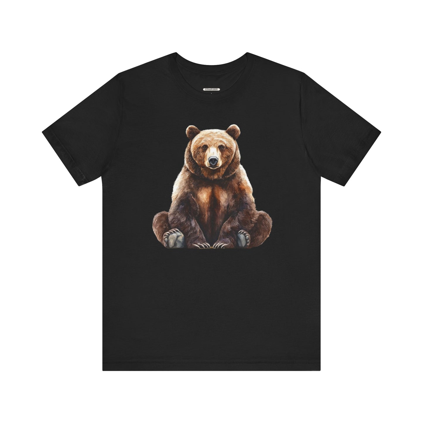 Grizzly Bear Sitting Graphic T-Shirt
