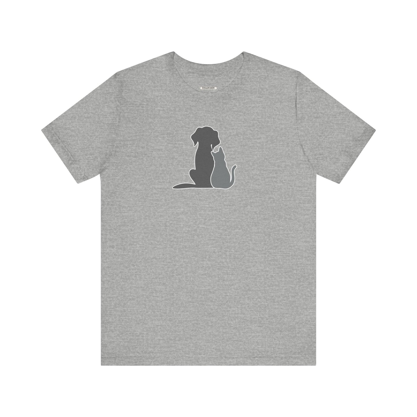Dog and Cat • Sitting Graphic T-Shirt