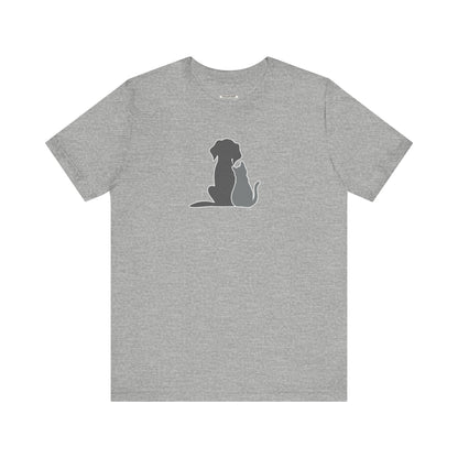 Dog and Cat • Sitting Graphic T-Shirt