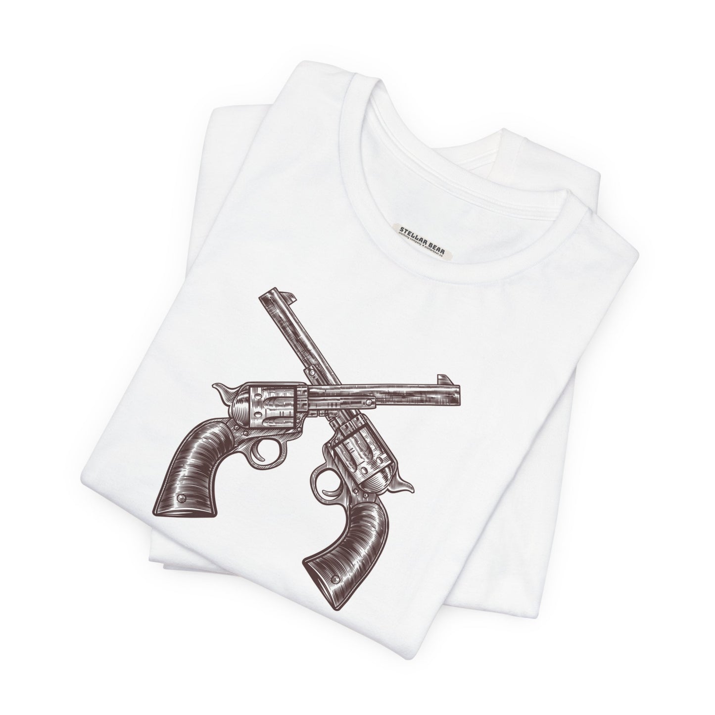 Pistols Crossed Vintage Objects Graphic T-Shirt