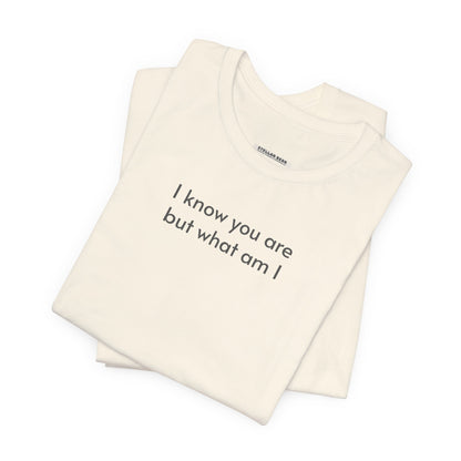 I Know You Are But What Am I T-Shirt