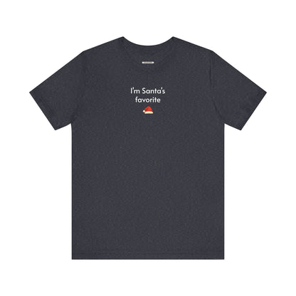 I'm Santa's Favorite Minimalist Style T-Shirt