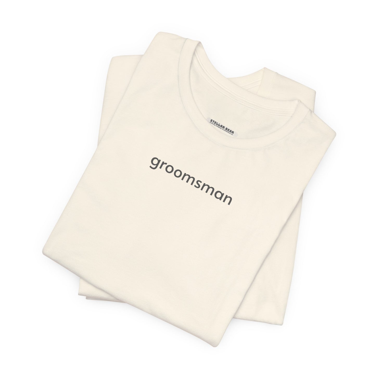 Groomsman Minimalist Style T-Shirt for Bachelor Party, Wedding Rehearsal, Wedding