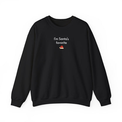 I'm Santa's Favorite Minimalist Style Sweatshirt