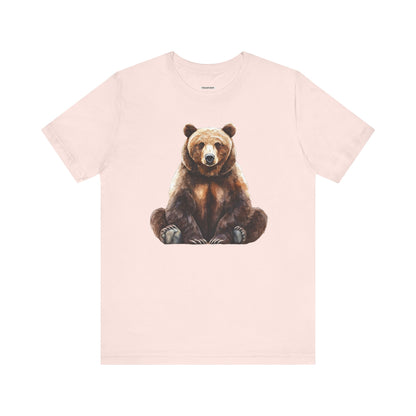 Grizzly Bear Sitting Graphic T-Shirt