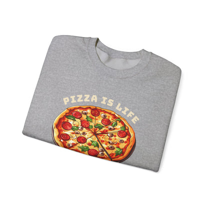 Pizza is Life Graphic Sweatshirt