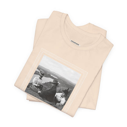 Friends on a Hill with a Camera 1899 Vintage Graphic T-Shirt