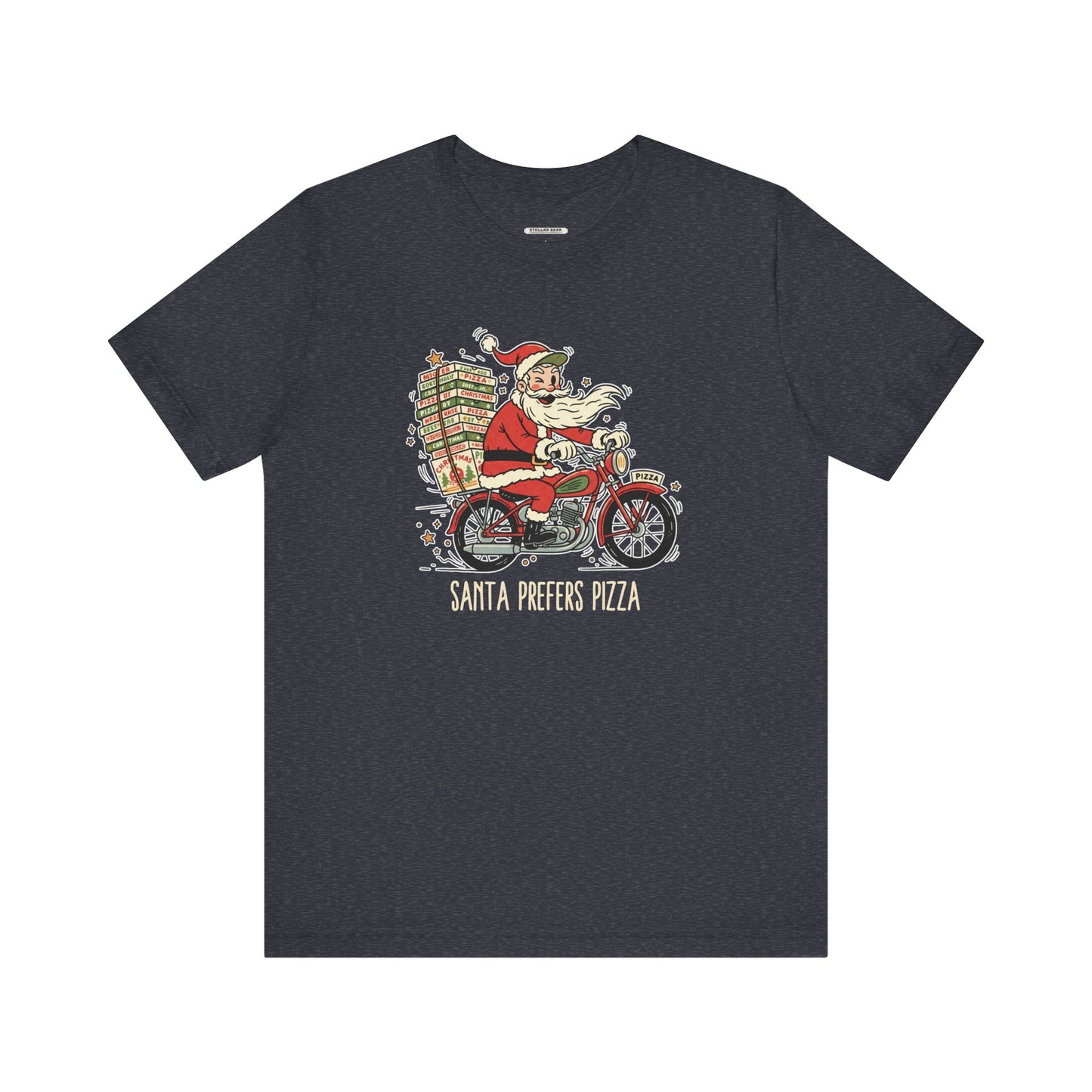 Santa Prefers Pizza Graphic T-Shirt