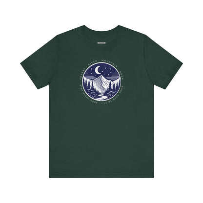 Forest River Mountain Moon Graphic T-Shirt