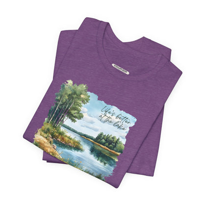 Life's Better at the Lake,  Spring Trees Graphic T-Shirt
