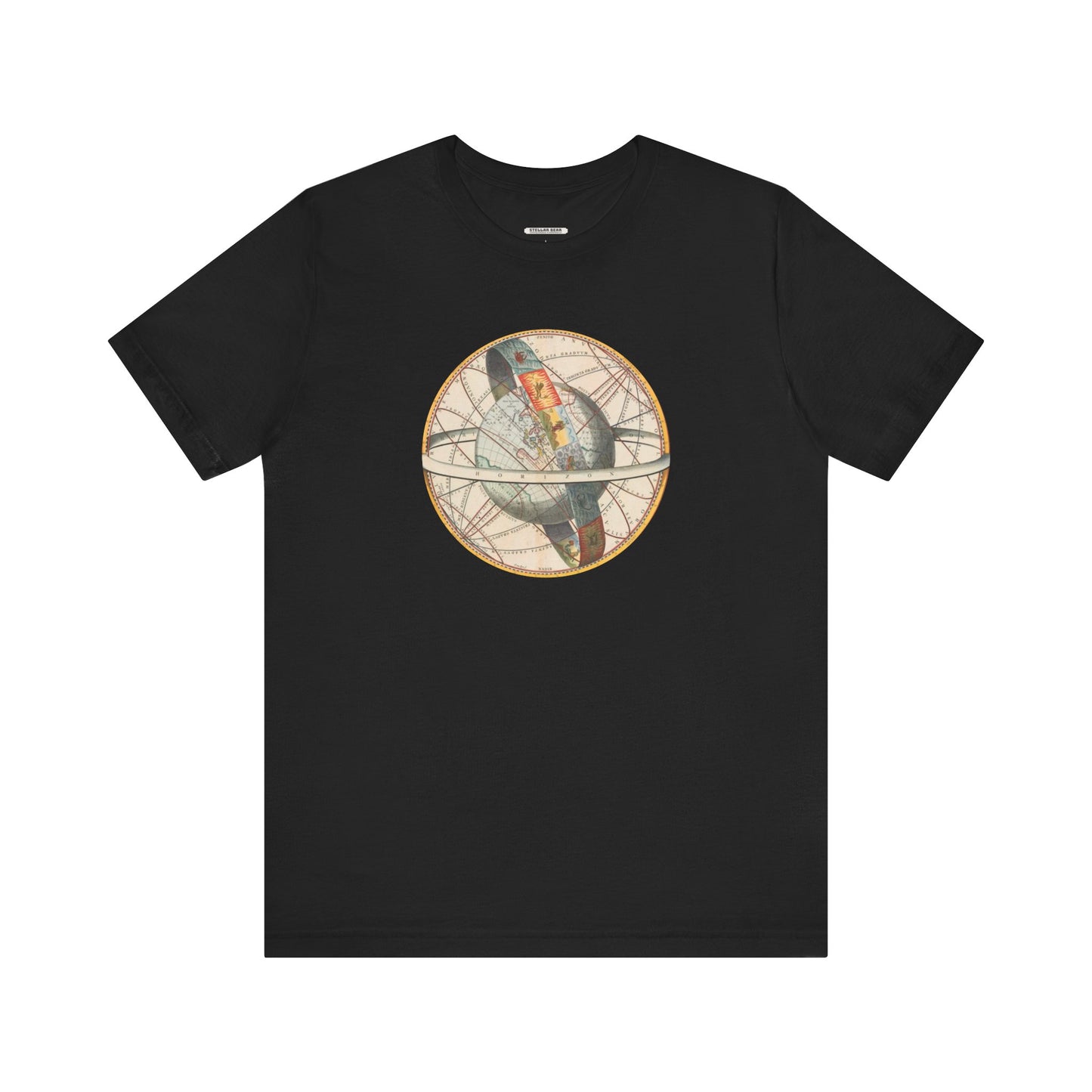 Ptolemaic View of the Universe Illustration 1660 Vintage Graphic T-Shirt