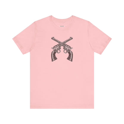 Pistols Crossed Vintage Objects Graphic T-Shirt