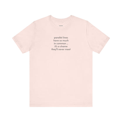 Parallel Lines Minimalist Style T-Shirt
