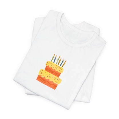 Birthday Cake Graphic T-Shirt