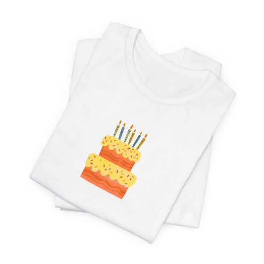 Birthday Cake Graphic T-Shirt