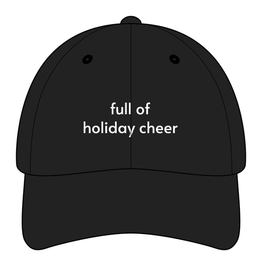 Full of Holiday Cheer Minimalist Style Cap