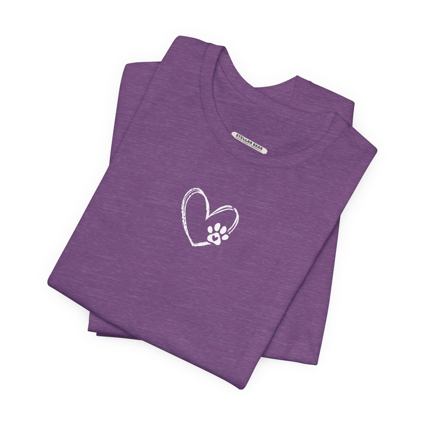 Heart Animal Paw Graphic T-Shirt