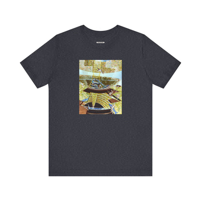 Space Colony Under Construction, NASA 1970 Illustration Vintage Graphic T-Shirt