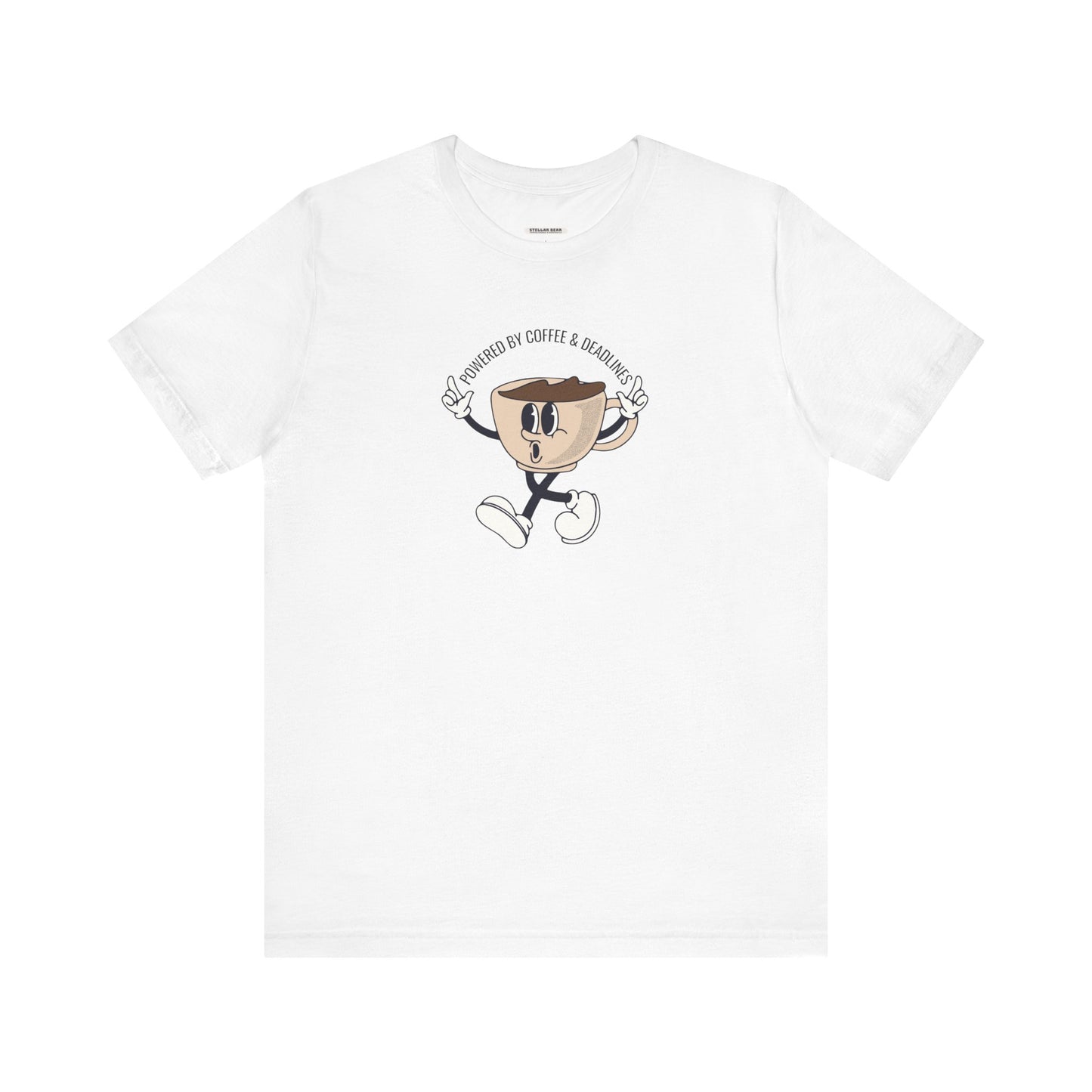 Powered by Coffee and Deadlines Graphic T-Shirt