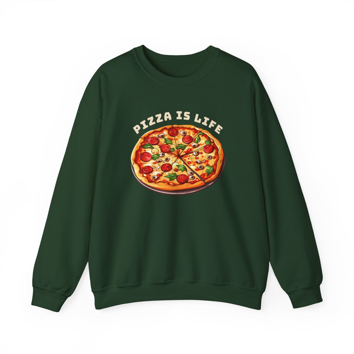 Pizza is Life Graphic Sweatshirt