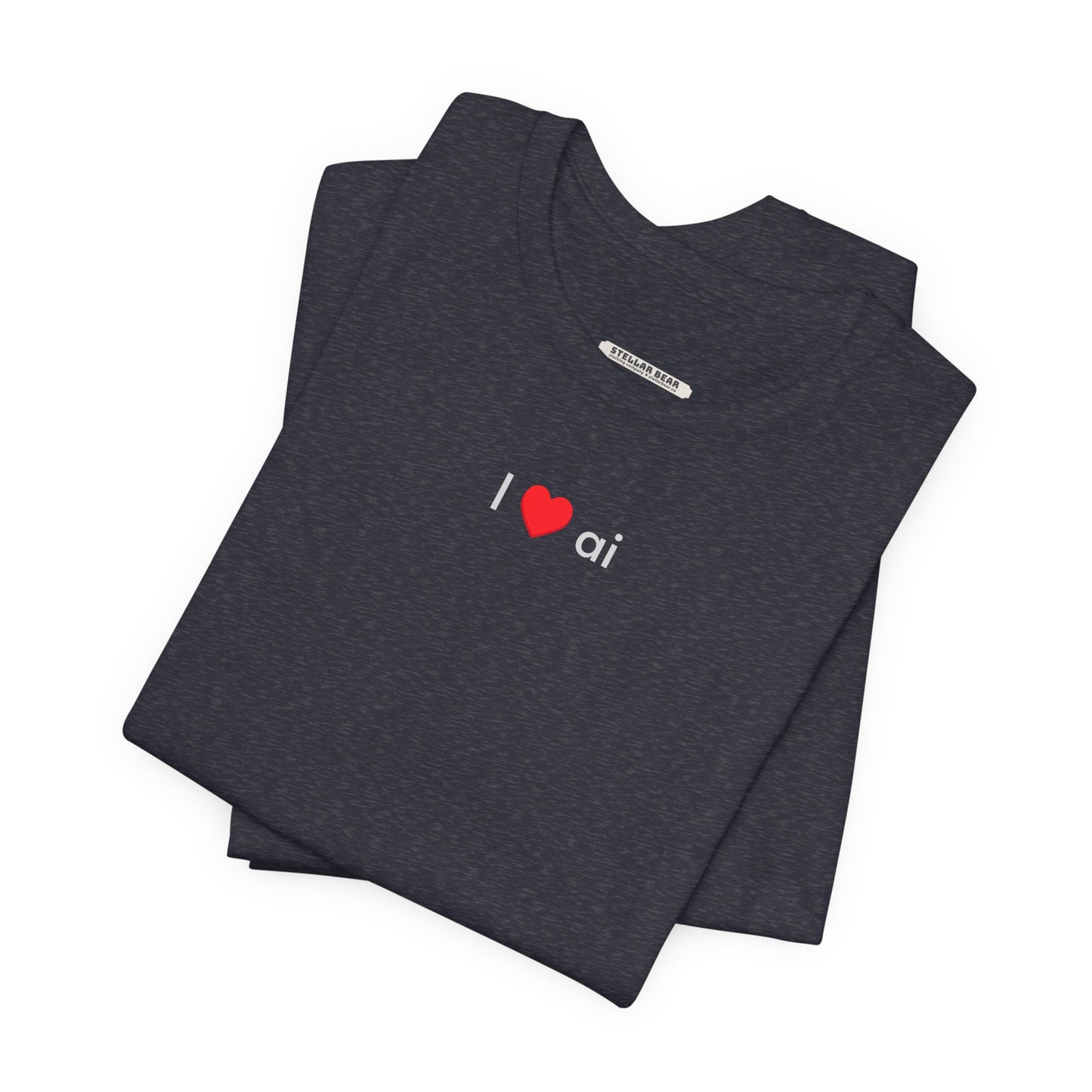 I Love AI Minimalist Style T-Shirt