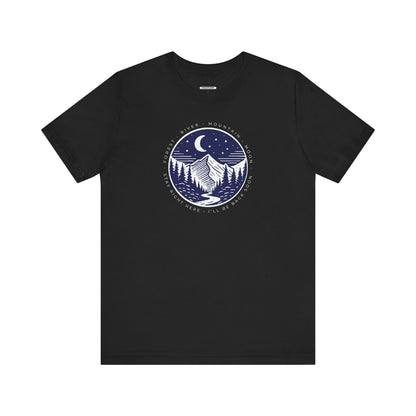 Forest River Mountain Moon Graphic T-Shirt