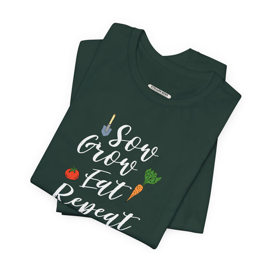 Sow Grow Eat Repeat Graphic T-Shirt