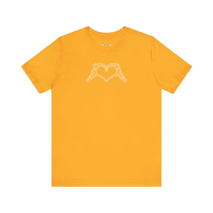 Skeleton Hand Heart Graphic T-Shirt