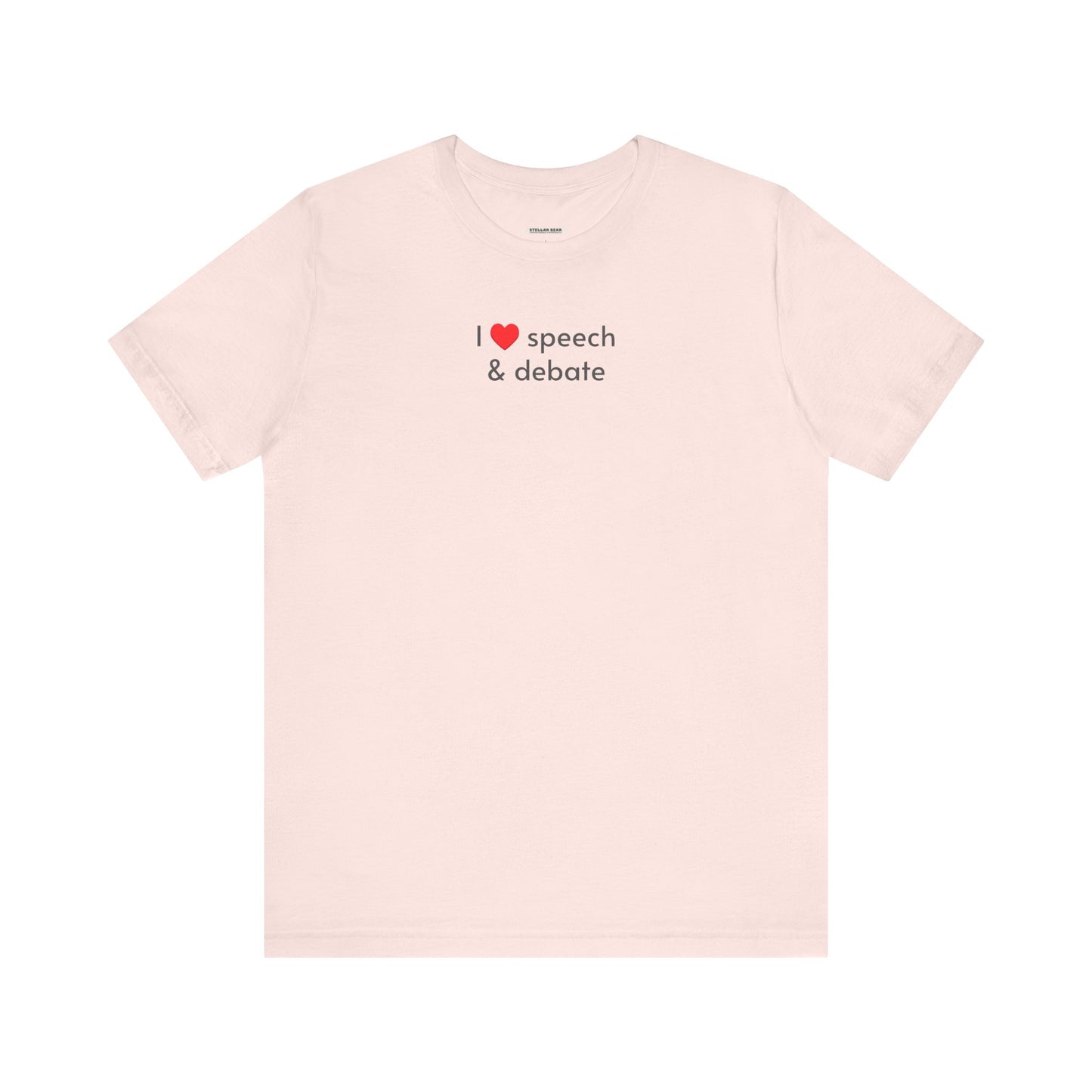 I Love Speech & Debate Minimalist Style T-Shirt
