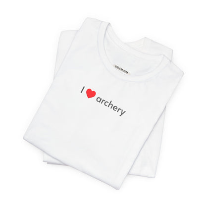 I Love Archery Minimalist Style T-Shirt