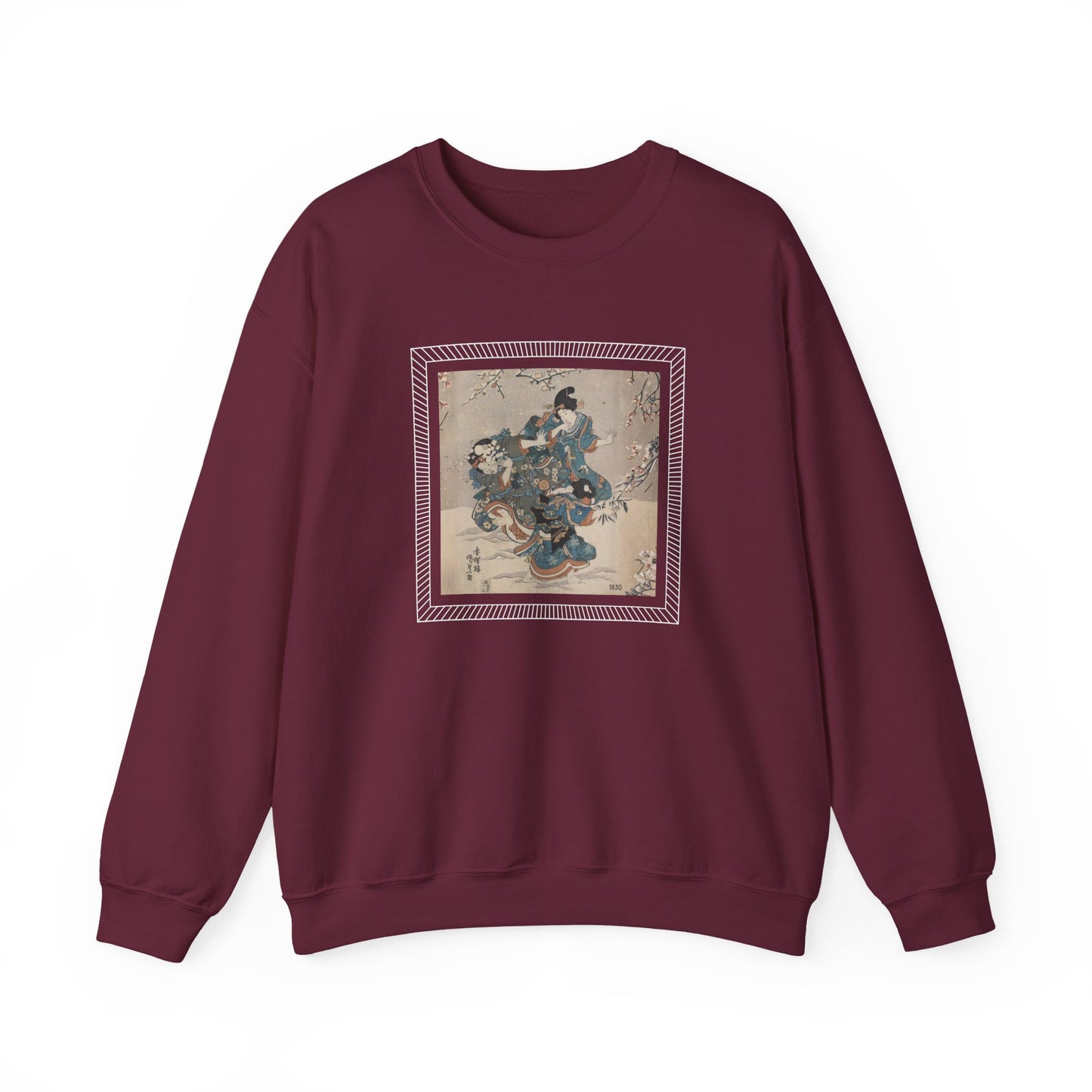 Snowball Fight 1830 Vintage Graphic Sweatshirt