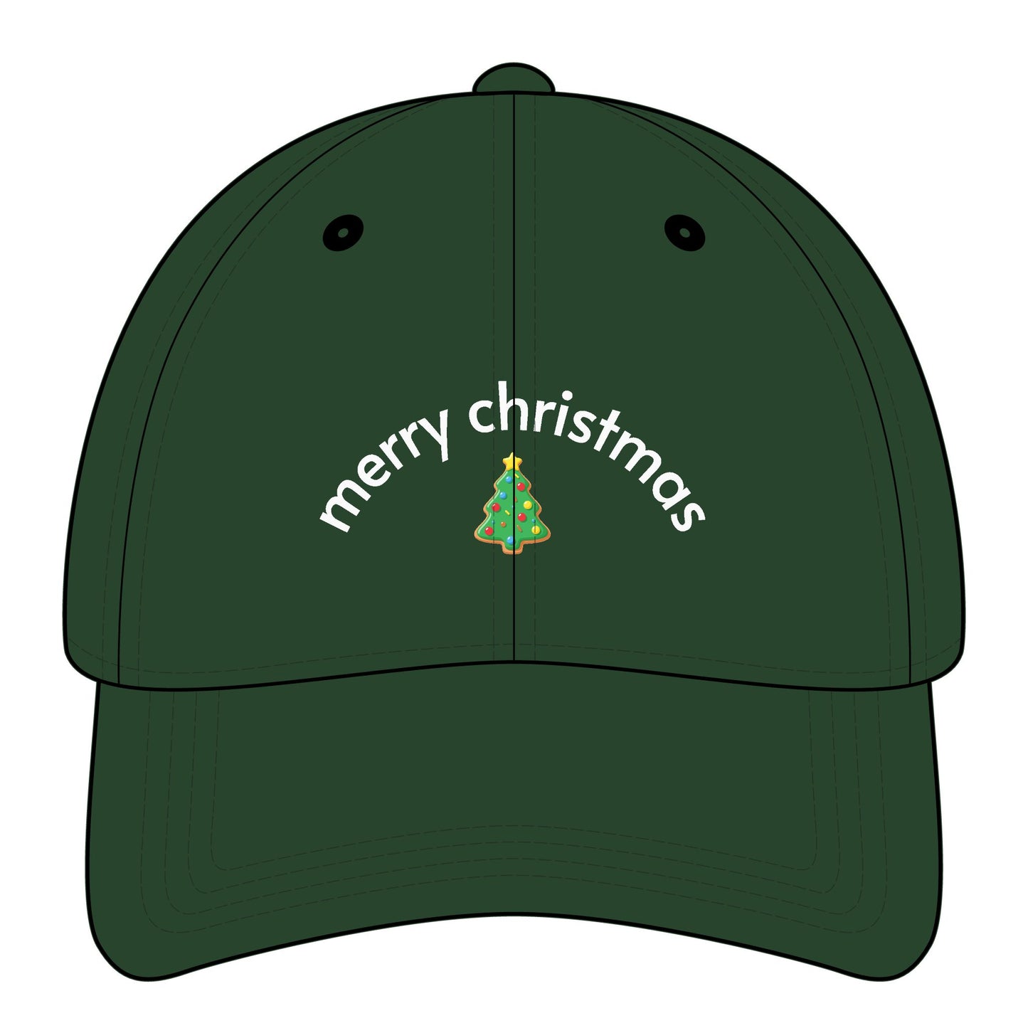 Merry Christmas Minimalist Style Cap
