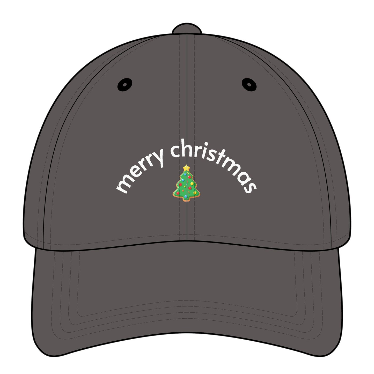 Merry Christmas Minimalist Style Cap