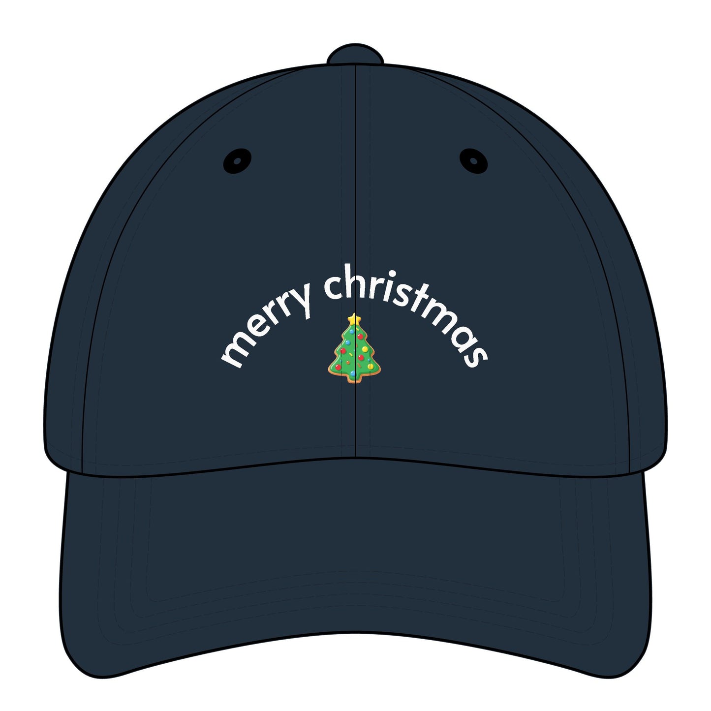 Merry Christmas Minimalist Style Cap