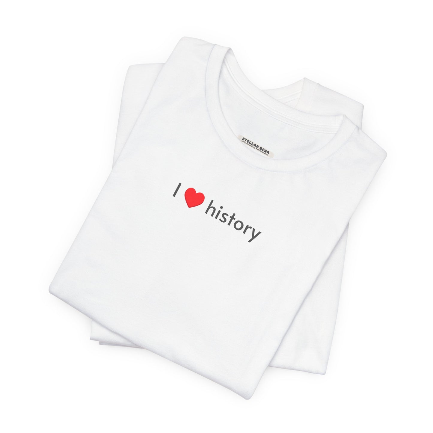I Love History Minimalist Style T-Shirt