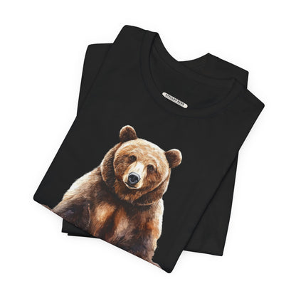 Grizzly Bear Sitting Graphic T-Shirt