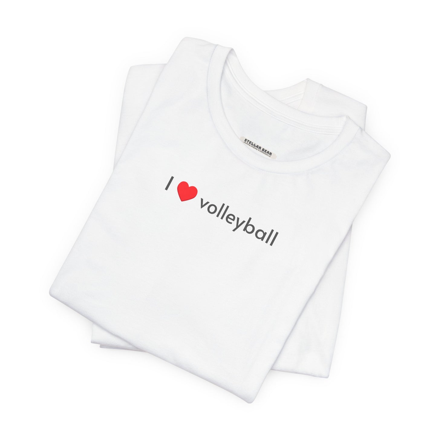 I Love Volleyball Minimalist Style T-Shirt