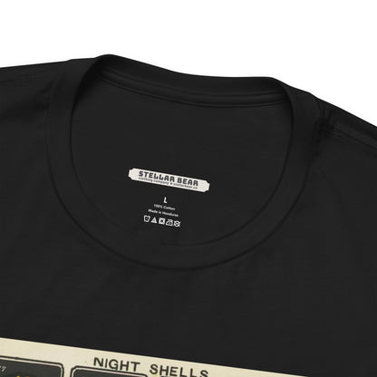 Night Shells 17-36, Hirayama Fireworks Co. 1905 Vintage Graphic T-Shirt