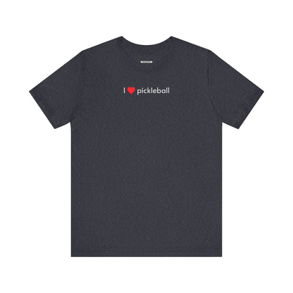 I Love Pickleball Minimalist Style T-Shirt